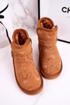 Children's Snow Boots With Fur Camel Kawai
