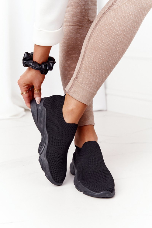 Women's Slip-on Sneakers Black Yoga Class