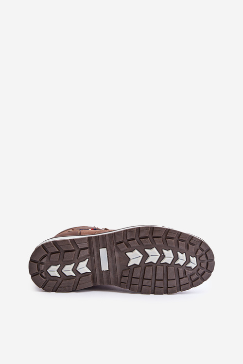 Trapery Męskie Ocieplane Brązowe McBraun