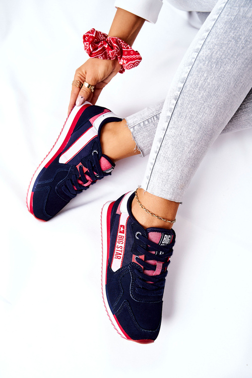 Leather Sport Shoes Big Star II274270 Navy