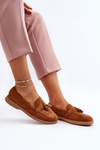 Women's Suede Moccasins Camel Dansitu