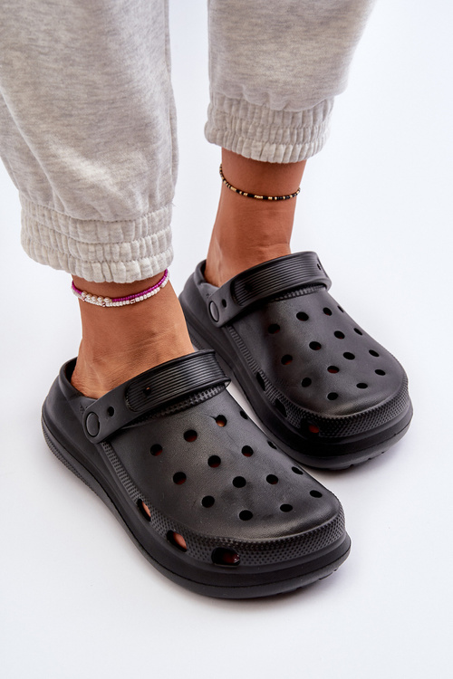 Women's Black Foam Slippers Ilariana