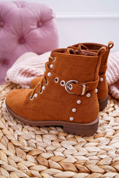 Youth Boots Pearls Camel Nargos