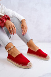 Espadrilles On A Braided Sole Big Star HH274494 Red