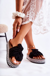 Women's Slippers On A Massive Platform Black Terisa