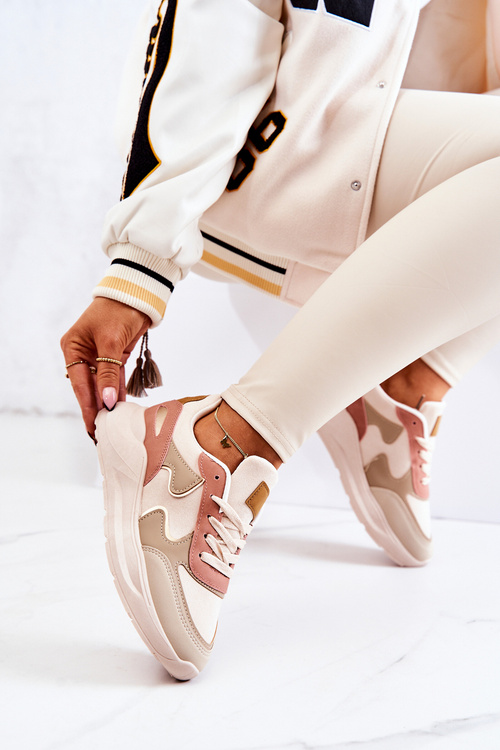 Women’s Sport Shoes Sneakers Beige-Pink Bethell