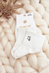 Skarpety Damskie Bawełniane Białe NPX9582
