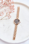 Women's Dark Dial Watch Giorgio&Dario Rose Gold