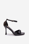 Patent Leather Sandals On High Heel Black Revella