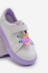 Children's Sneakers Trainers with Velcro White-Purple Pennyn
