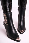 Women’s Boots Steel nose piece Black Only Time