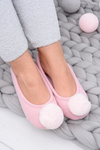 Pink Women's Homemade Ballerinas SOXO With Pompon