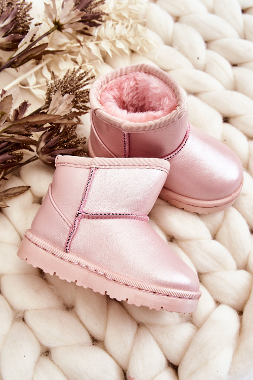 Warmed Children's Snow Boots Pink Scooby
