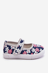 Children's ballerinas in flowers navy blue-Grey Noah