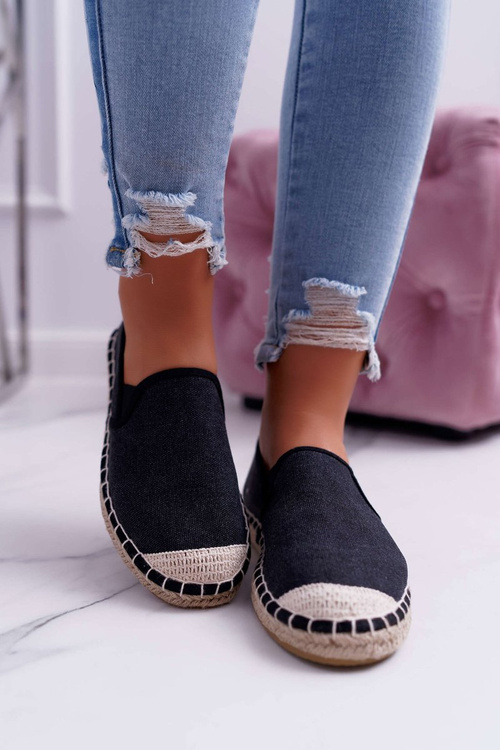Espadryle Damskie Cross Jeans Czarne DD2R4106