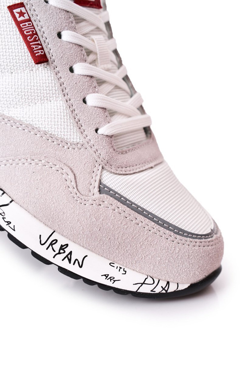 Men's Sport Shoes Memory Foam Big Star FF174208 White-Grey