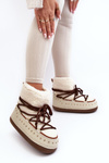 Women's Padded Snow Boots Beige Rohes