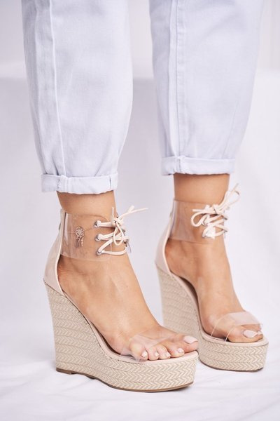 Women's Sandals On Anchors Beige Beautiful Way