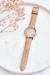 Women's Analog Strap Watch ERNEST Beige