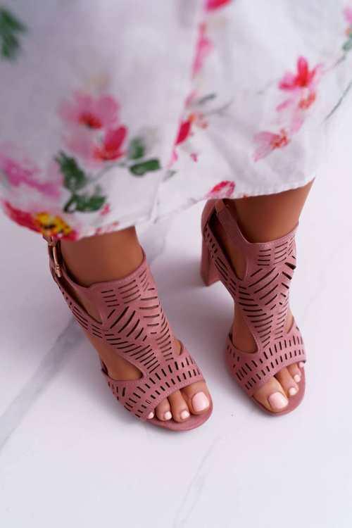 Women's Peep Toe Sandals Pink Carmelita