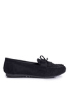 Women's Suede Moccasins Black Velucci