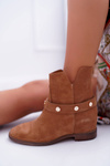 Women's Boots Laura Messi 1890 Leather Suede Camel Darmah