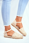 Women's Espadrilles On Platform Beige Vienna