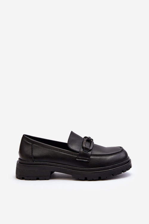 Women's Genuine Leather Moccasins Black Imbleria
