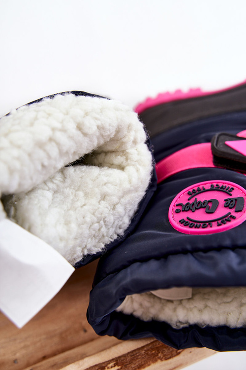 Dziecięce Śniegowce Ocieplane Lee Cooper LCJ-21-44-0522 Fuksja