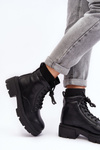 Women's Black Winter Boots with Sock Rivella