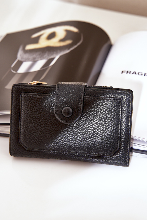 Ladies Wallet Made Of Eco Leather Black Isamille