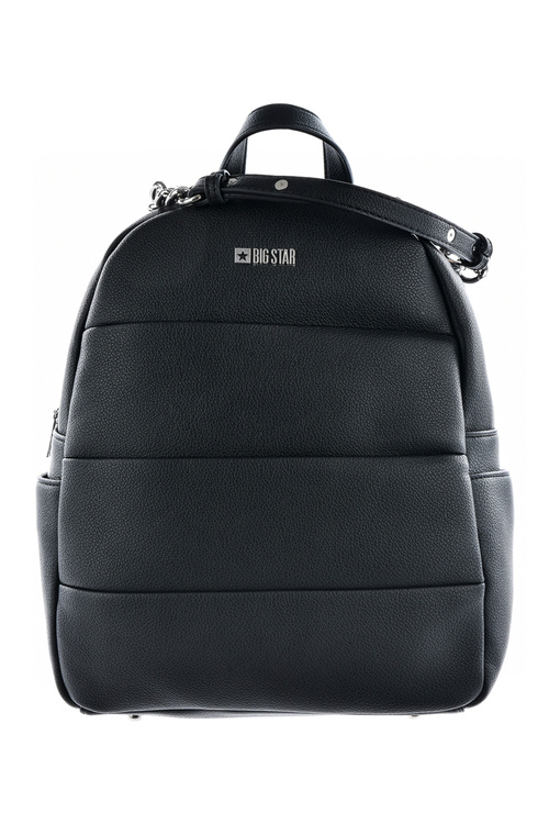Big Star Women's Leather Backpack LL574016 Black