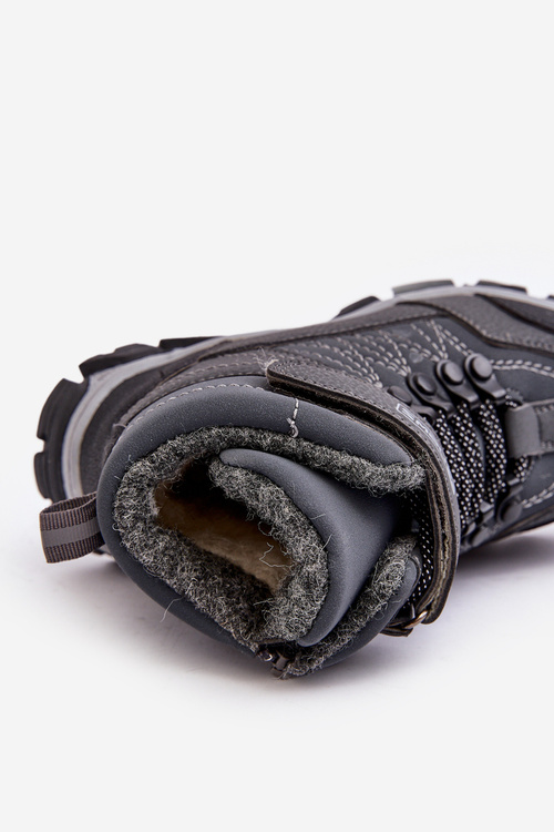 Children's Insulated Woolen Trappers Gray Ehas