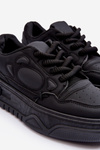 Women's Platform Sneakers Black Finos