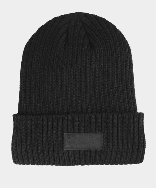 Men's Winter Hat with Lining 4F 4FAW23ACAPM306-20S Black