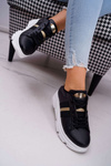 Sporty Women's Shoes Thick Sole Black Marche