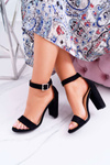 Women's Stiletto Sandals Black Serenity