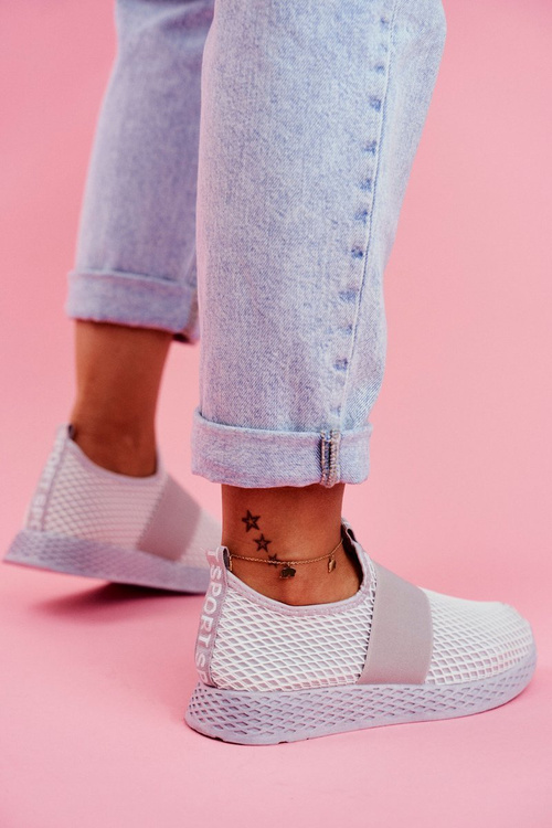 Women's Sport Shoes Slip On Grey La Fiesta