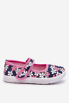 Children's ballerinas in flowers navy blue-pink Noah