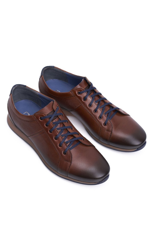 Men's Casual Leather Half Shoes Nikopol Brown 1730