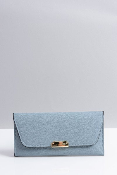 Stylowy Duży Niebieski Portfel Damski