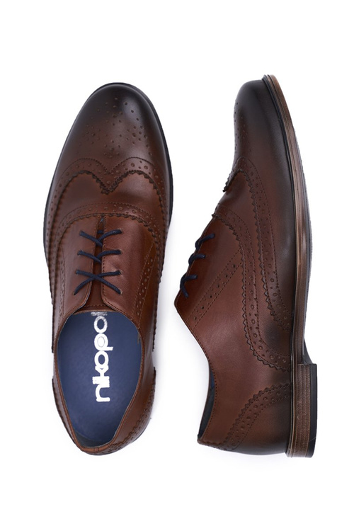 Men's Casual Leather Shoes Nikopol Brown 1733