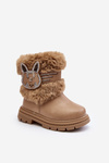 Children's Snow Boots with Fur Beige Lunami