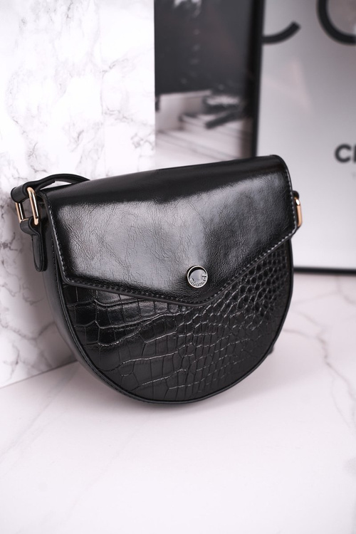 Torebka Listonoszka MONNARI BAG5710-020 Czarna Print Zwierzęcy