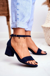 Women's Sandals Eco-Suede Navy Oh Baby!