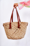 Braided Beach Bag NOBO XM0020-CM17 Beige-Brown