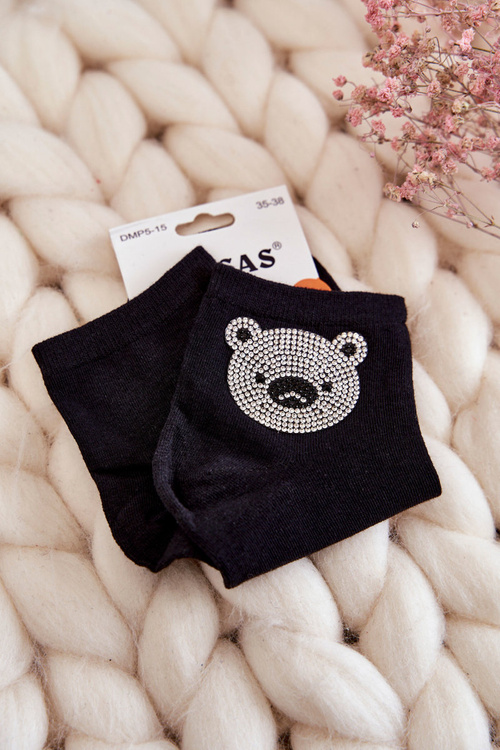 Women's Cotton Socks With Cosas Black