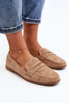 Women's Classic Moccasins Dark Beige Olevin