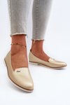 Women's Flat Loafers Gold Enzla