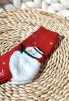Children's Christmas Cotton Socks With Snowman Red
